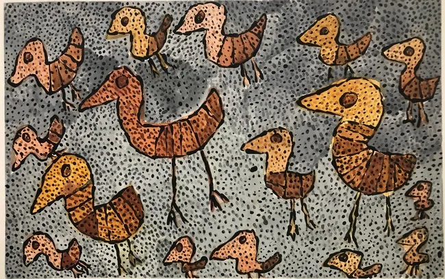 Jane Margaret Tipuamantumirri, watercolour on paper, 57 x 38 cm