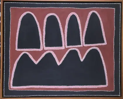 Queenie Nakarra McKenzie, High Country on Texas Downs, 1998, 72 x 98 cm