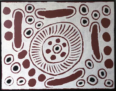 Ningura Gibson Napurrula, Womens Ceremony, synthetic polymer paint on canvas, 90 x 120 cm