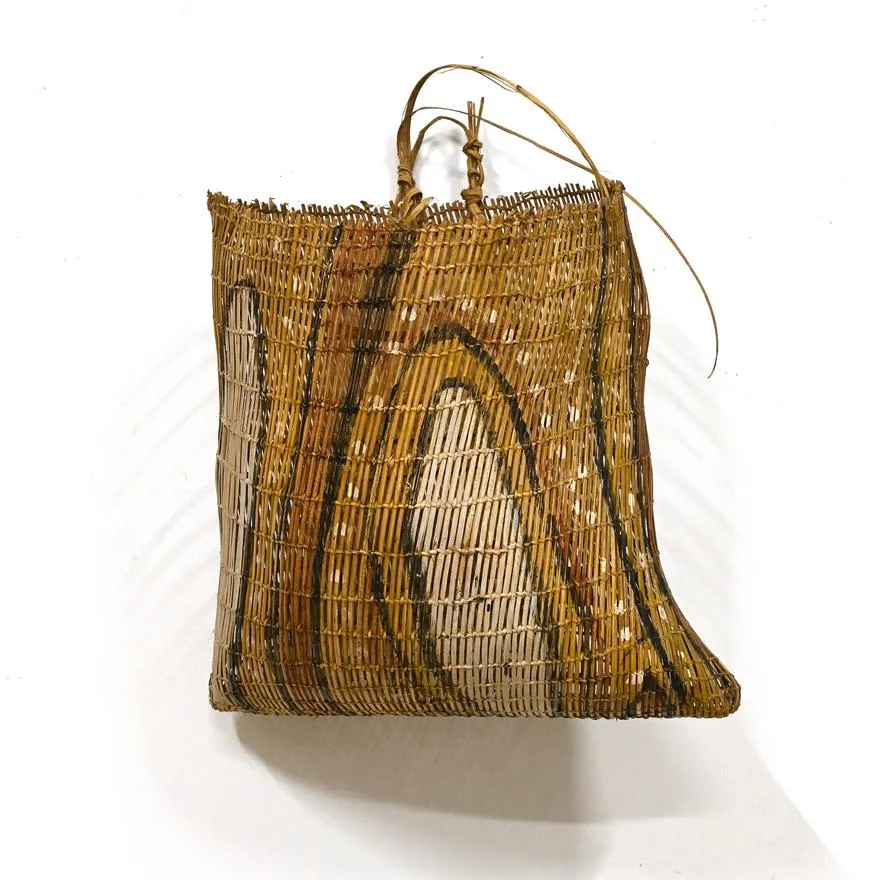 Artist Once Known, A North Queensland Rainforest Bi-Cornual Basket, 0.19809, 42 x 32 x 37 cm