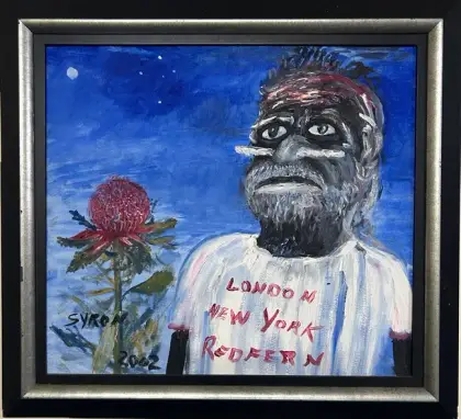 Gordon Syron, Self Portrait. Dreaming Man, 2002, oil on canvas, 45 x 50 cm ; 56 x 62 cm frame