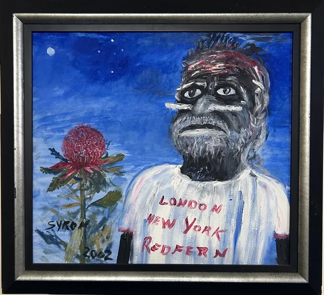 Gordon Syron, Self Portrait. Dreaming Man, 2002, oil on canvas, 45 x 50 cm ; 56 x 62 cm frame