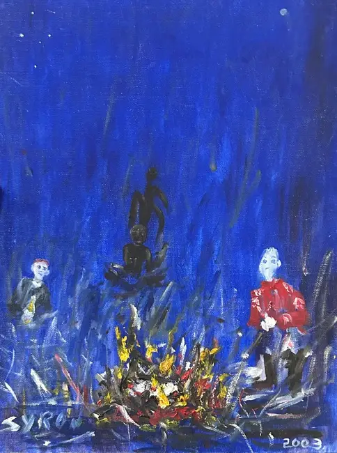 Gordon Syron, The Last Bottle, 2003, oil on canvas board, 45.5 x 35 cm