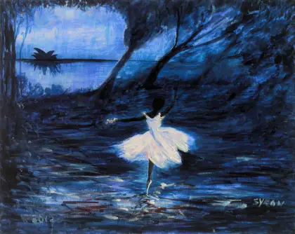 Gordon Syron, Black Ballerina, 2012, oil on linen, 61 x 76.5 cm
