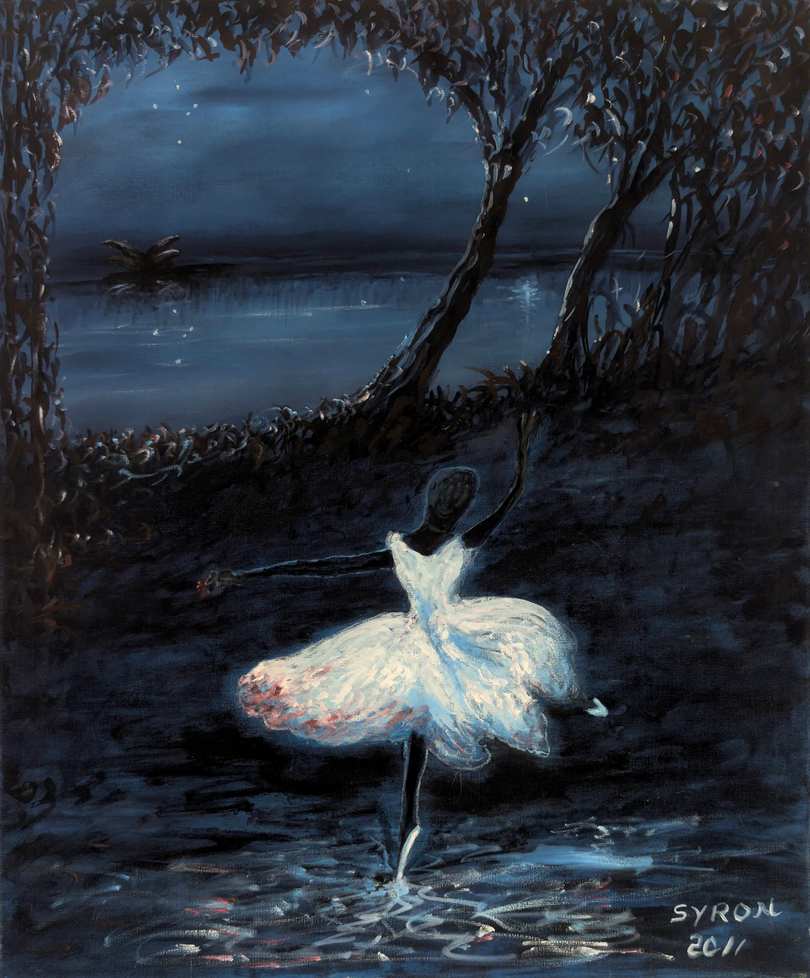 Gordon Syron, Black Ballerina, 2011, oil on canvas, 60 x 50 cm