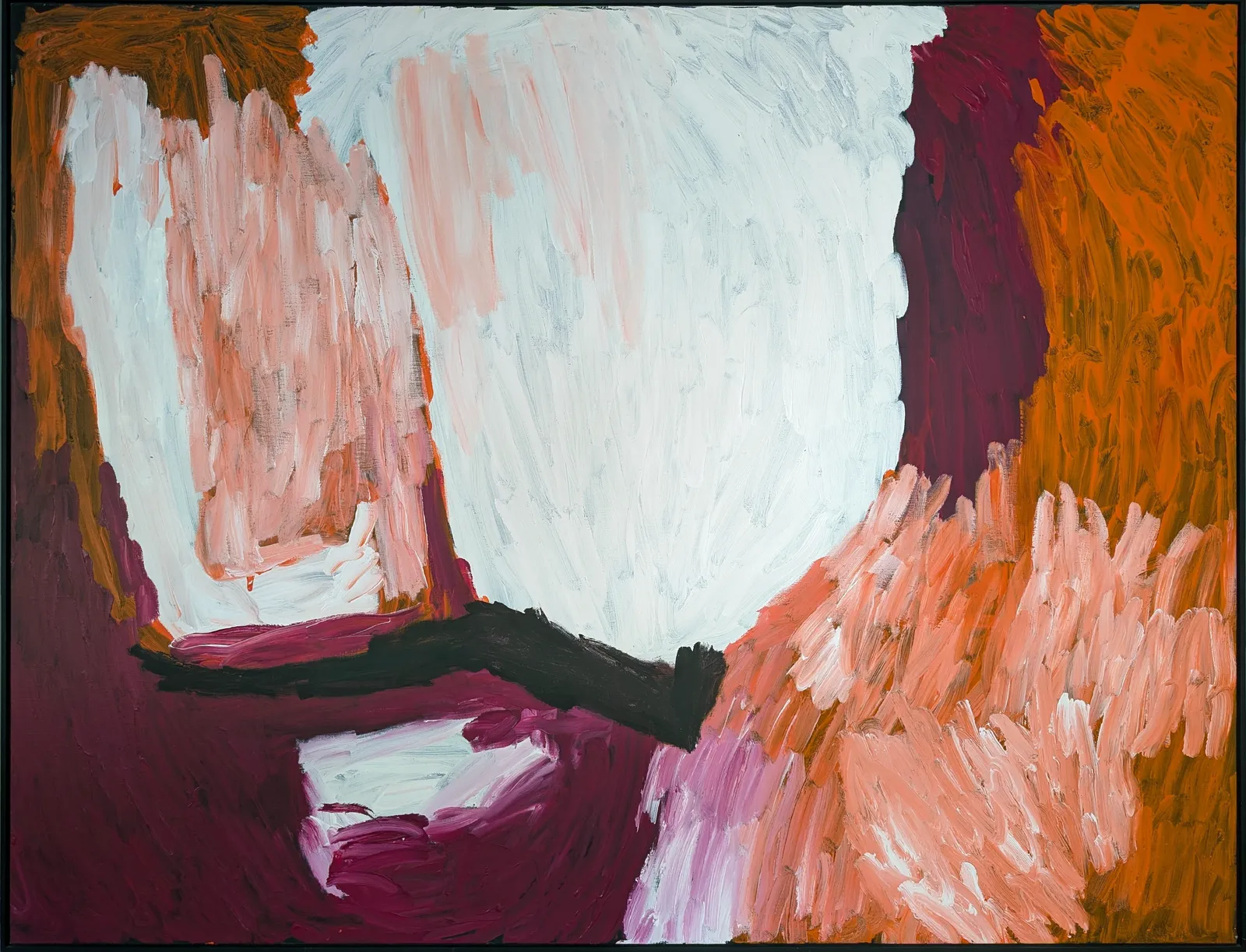 Sally Gabori, Dibirdibi Country, 2012, synthetic polymer paint on linen, 198 x 151 cm