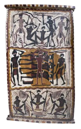 Dick Roughsey (Goobalatheldin), The Balamando People, 1968, 75 x 40 cm