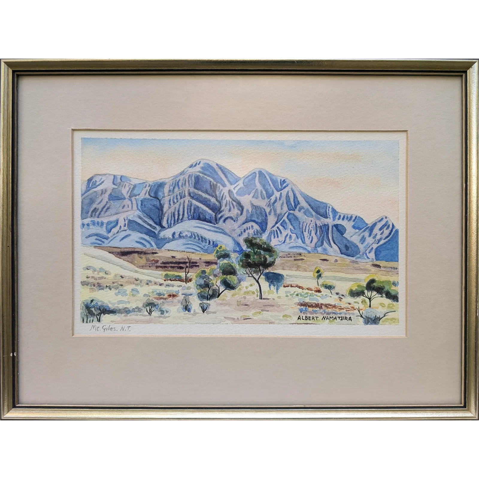 Artist Once Known, Mt. Giles, N.T., c. 1930s, watercolour on paper, 15 x 26.4 cm (image)