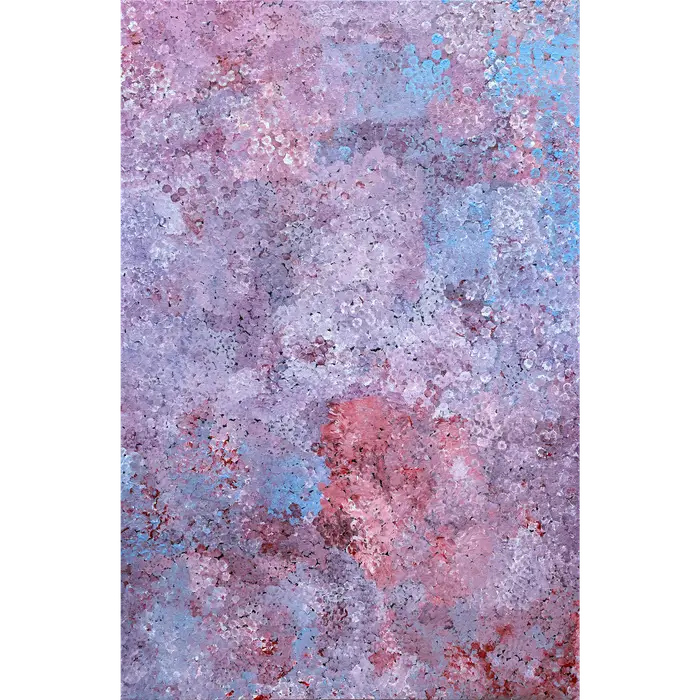 Poly Ngale, Bush Plum, 2002, synthetic polymer paint on linen, 122 x 183 cm