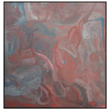 Emily Kame Kngwarreye, Athamarenye, 1993, synthetic polymer paint on Belgian linen, 127 x 125 cm