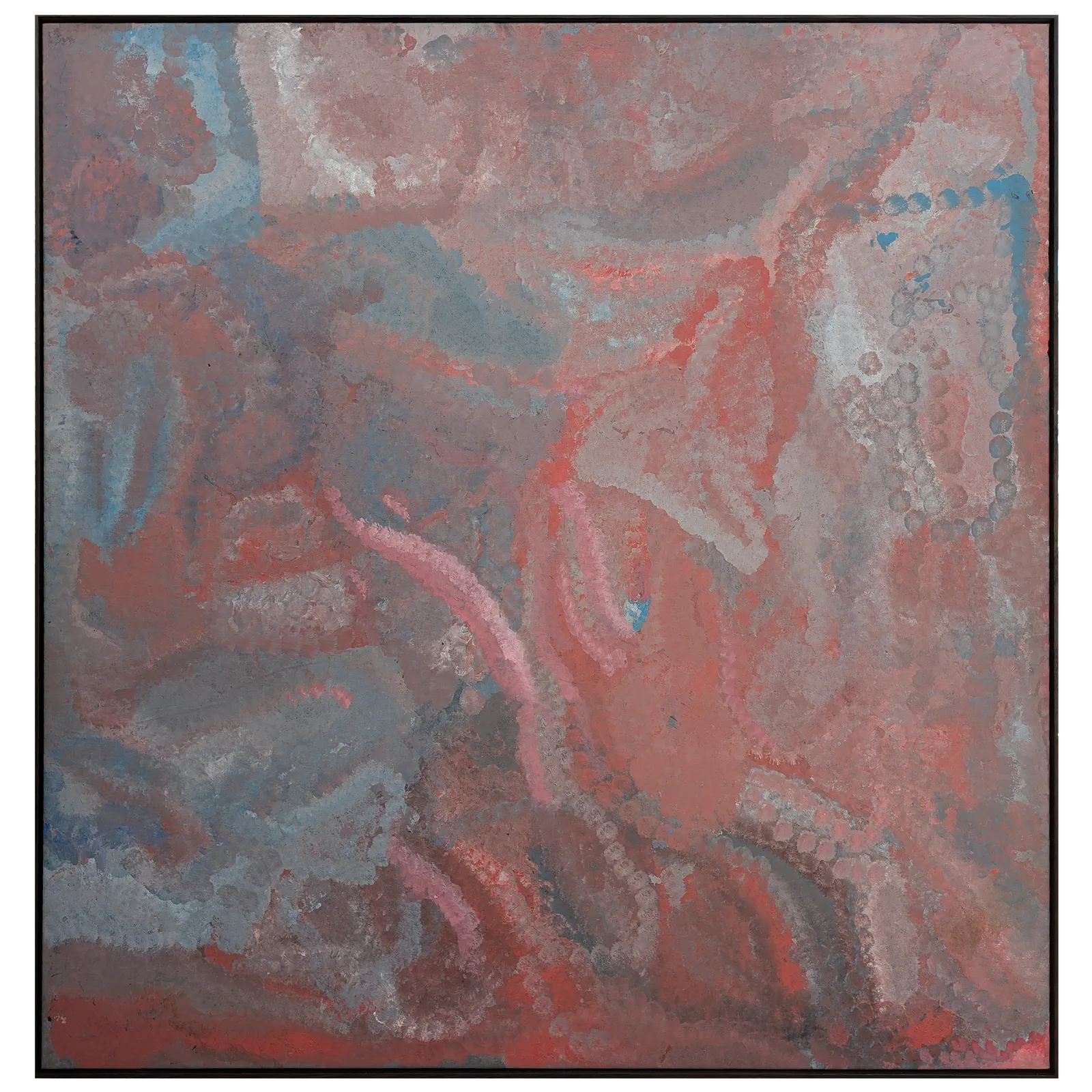 Emily Kame Kngwarreye, Athamarenye, 1993, synthetic polymer paint on Belgian linen, 127 x 125 cm
