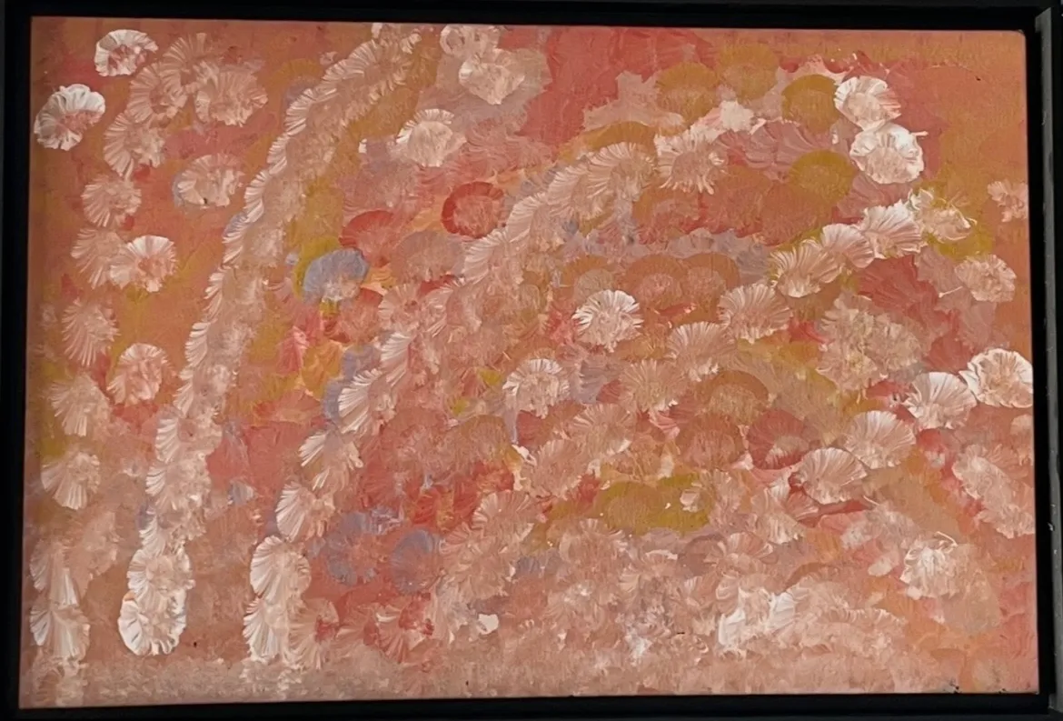 Emily Kame Kngwarreye, My Country, 1994, synthetic polymer paint on canvas, 60 x 90 cm