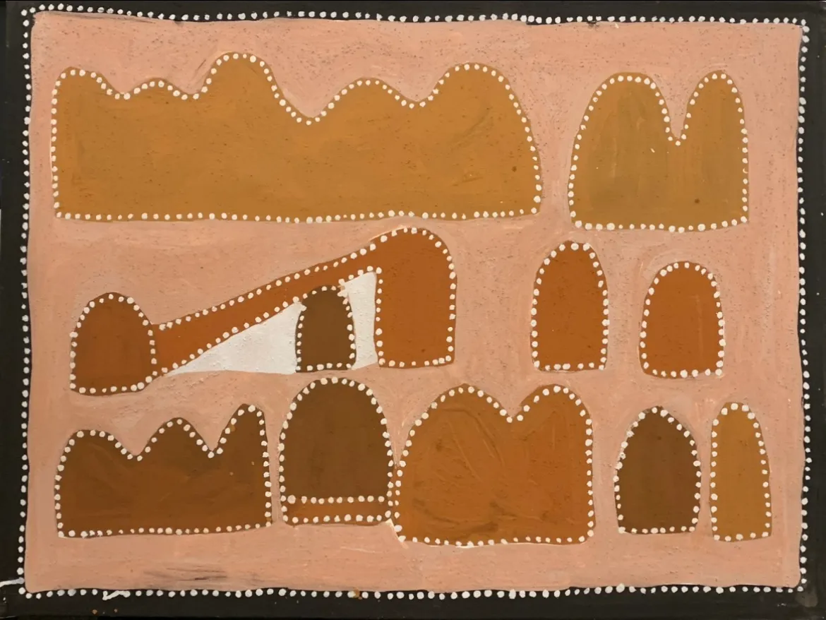 Queenie Nakarra McKenzie, Mount Button Texas Hills, 1995, 60 x 80 cm