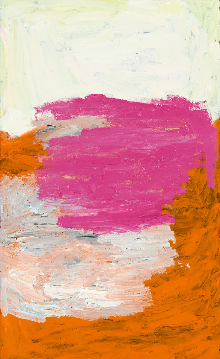 Sally Gabori, Thundi, 2011, synthetic polymer paint on canvas, 148 x 90 cm