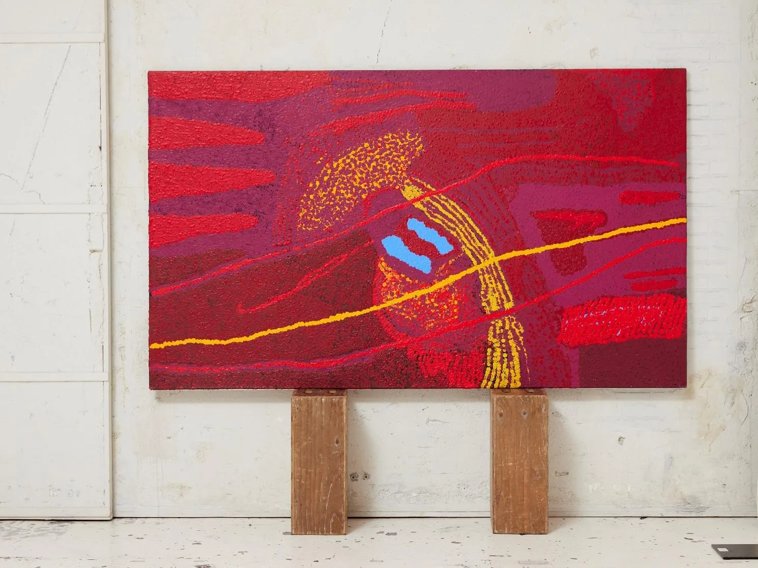 Yannima Tommy Watson, Walu, 2009, synthetic polymer paint on linen, 120 x 200 cm