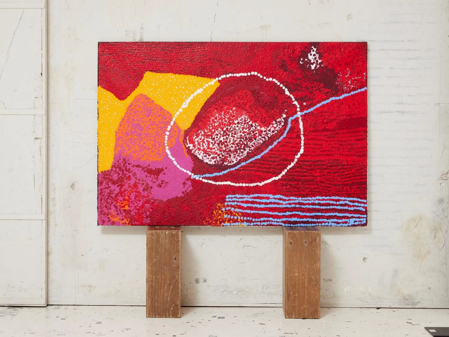 Yannima Tommy Watson, Untitled, 2009, synthetic polymer paint on linen, 110 x 116 cm