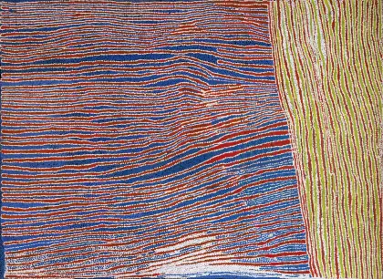 Yannima Tommy Watson, Anamarapiti, 2005, synthetic polymer paint on linen, 183 x 250 cm