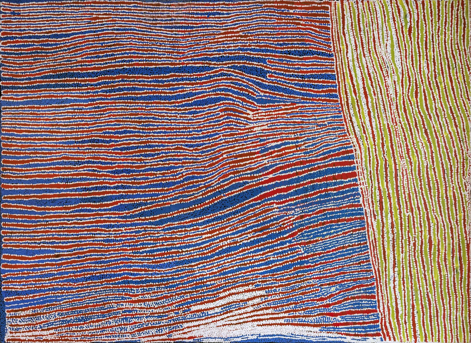 Yannima Tommy Watson, Anamarapiti, 2005, synthetic polymer paint on linen, 183 x 250 cm