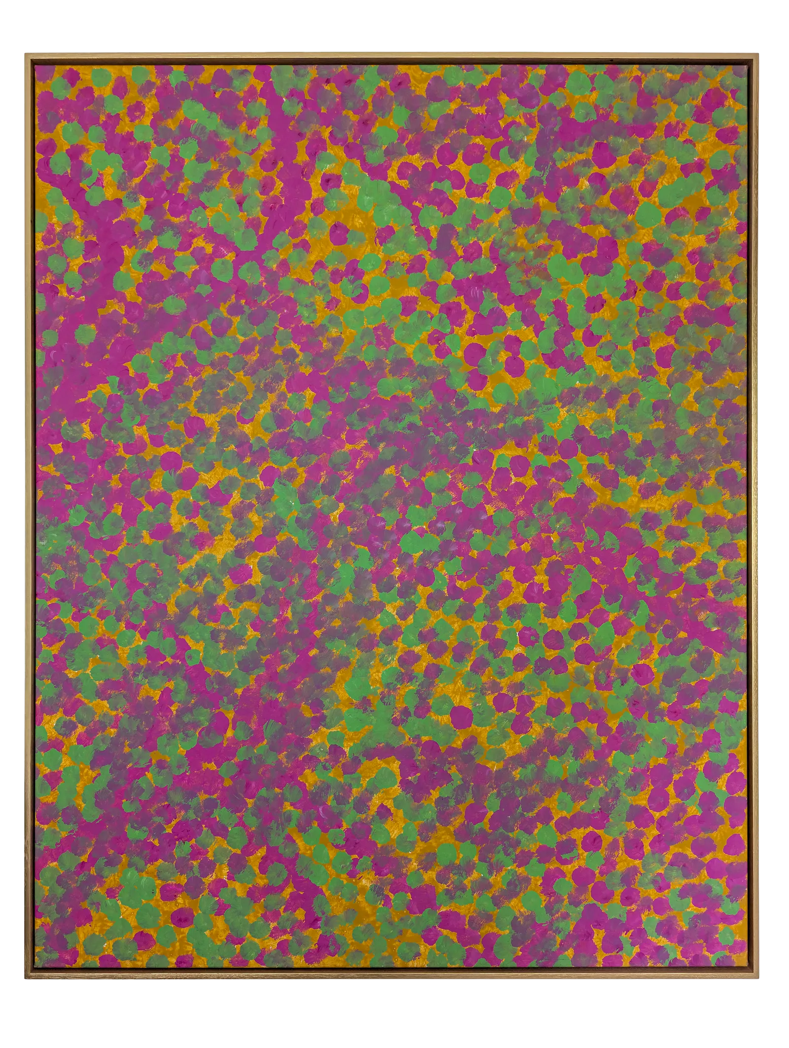 Emily Kame Kngwarreye, Altyerre, Spinifex Dreaming, 1994, synthetic polymer paint on linen, 118 x 93 cm, 120.5 x 96 cm frame