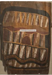 Artist Once Known, Wagalak Sisters Ceremonial Story, c.1970, 53 x 37 cm, 73.5 x 55.5 cm frame