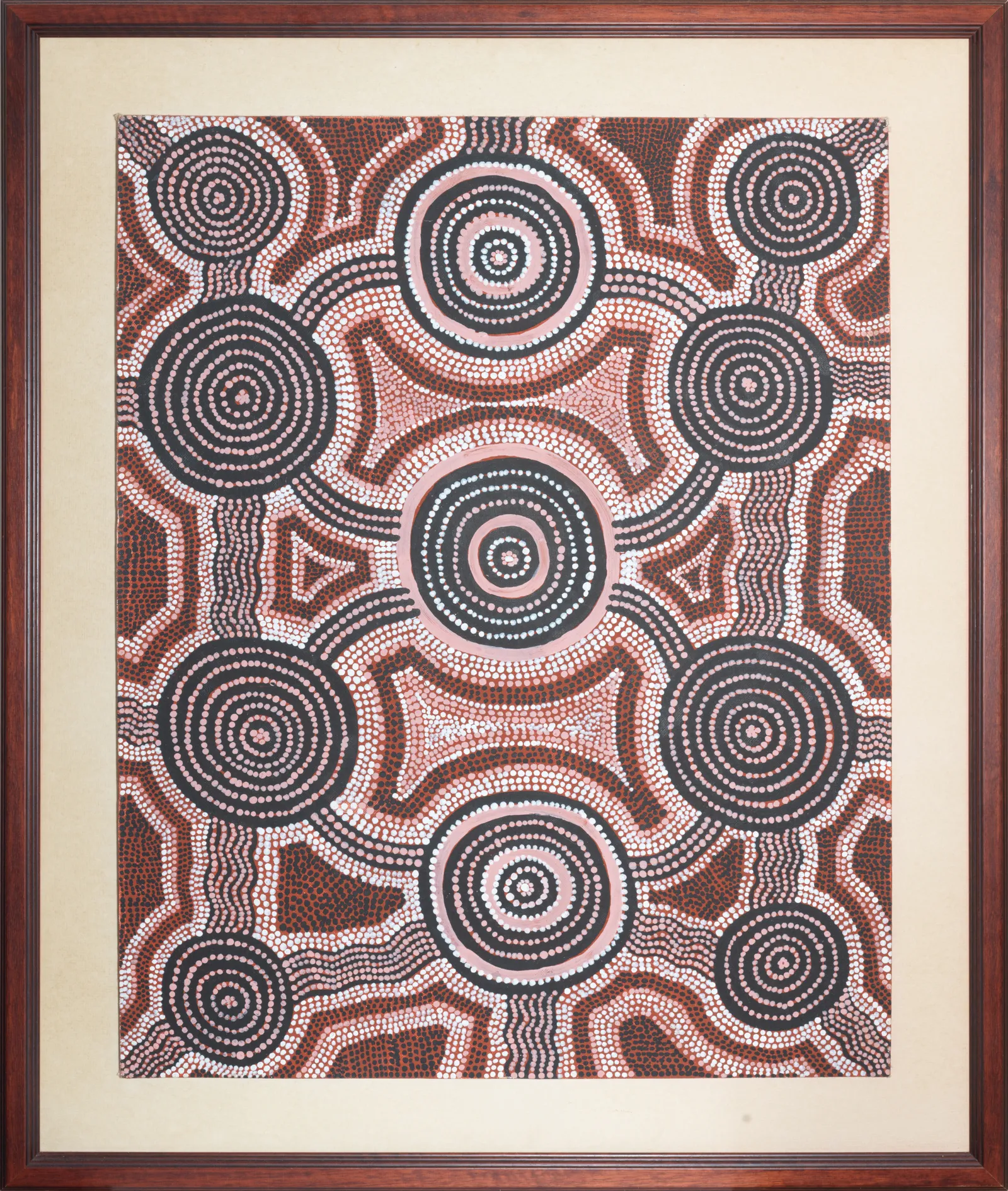 Turkey Tolson Tjupurrula, Untitled, 1978, synthetic polymer paint on canvas board, 55.5 x 71 cm