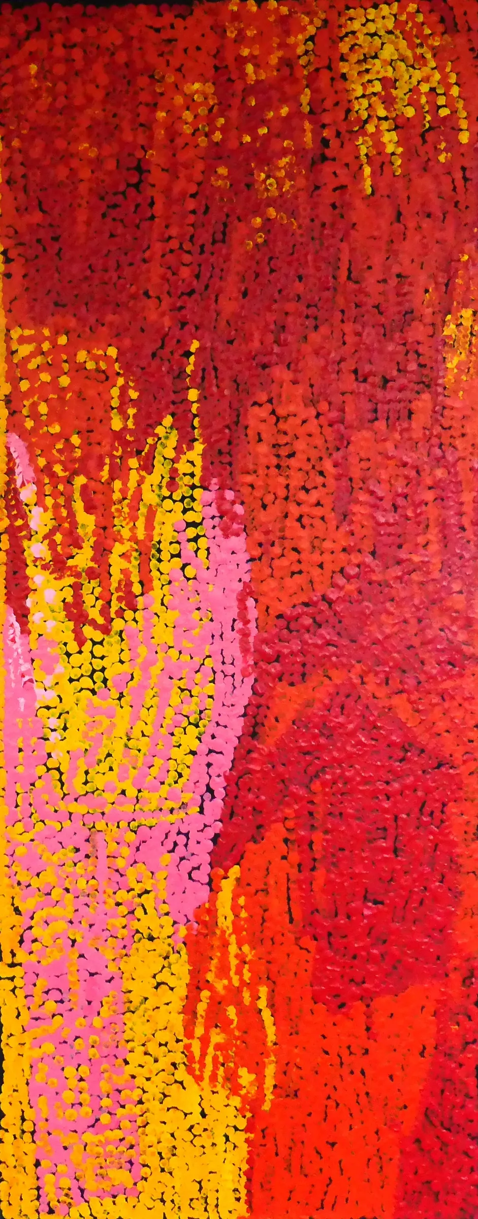 Yannima Tommy Watson, Ngayuku Ngura (My Country), 2010, synthetic polymer paint on canvas, 150 x 60 cm