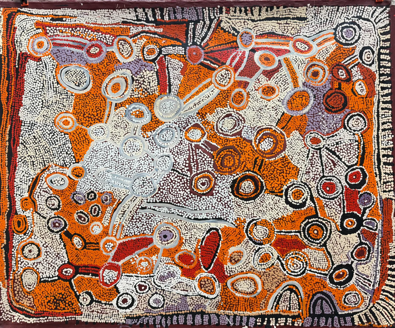 Naata Nungurrayi, Marrapinti, 2010, synthetic polymer paint on linen, 152 x 122 cm
