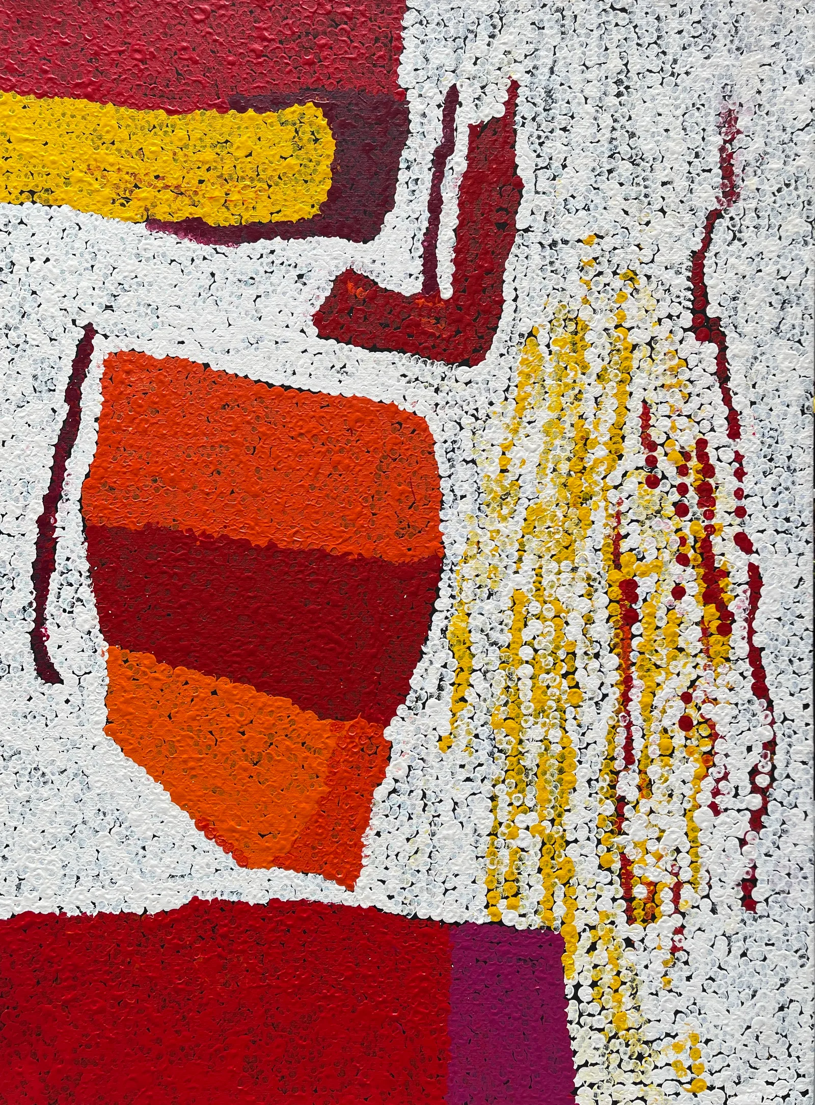 Yannima Tommy Watson, Ngayuku Ngura (My Country), 2015, synthetic polymer paint on canvas, 120 x 90 cm