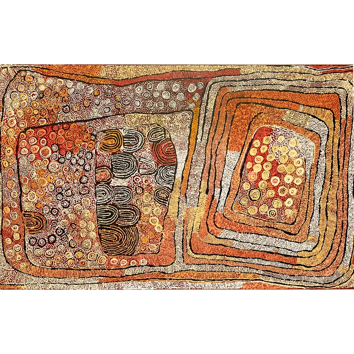 Naata Nungurrayi, Marrapinti, 2006/2007, synthetic polymer paint on canvas, 305 x 182 cm