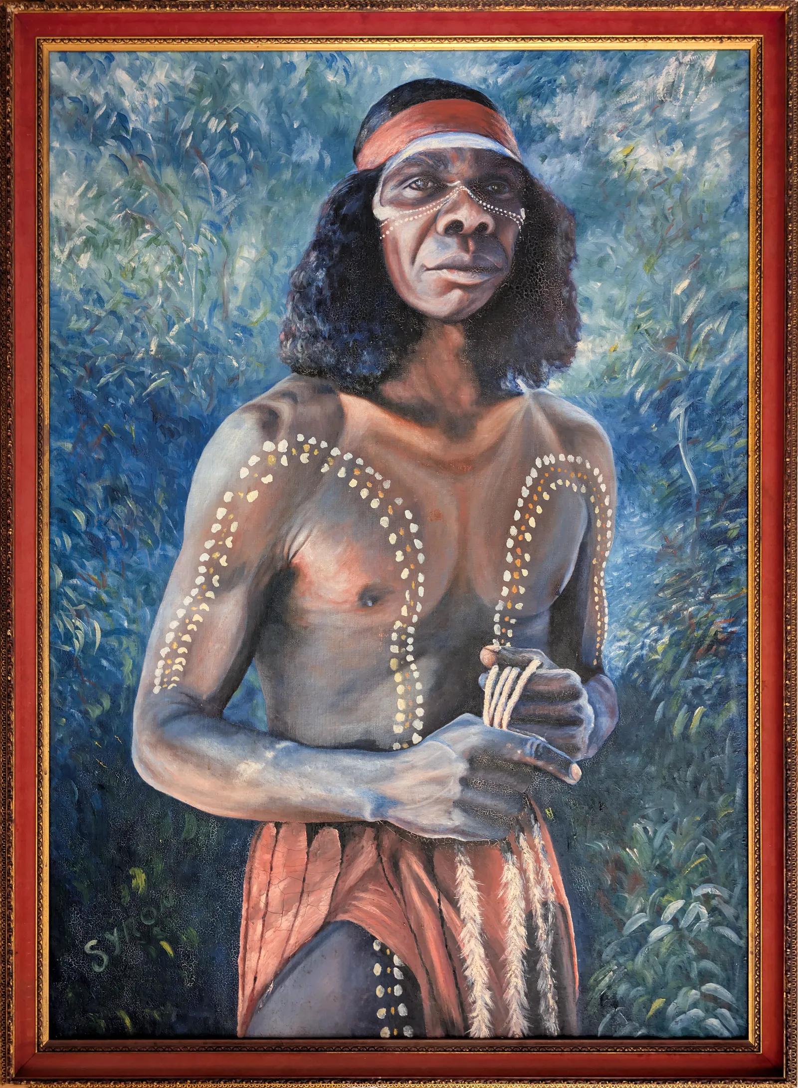 Gordon Syron, David Gulpilil AM, 1988, oil on canvas, 140 x 99 cm