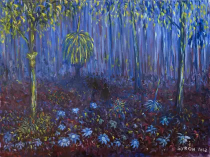 Gordon Syron, Where the Wildflowers Once Grew, 2012, oil on canvas, 70.5 x 94 cm