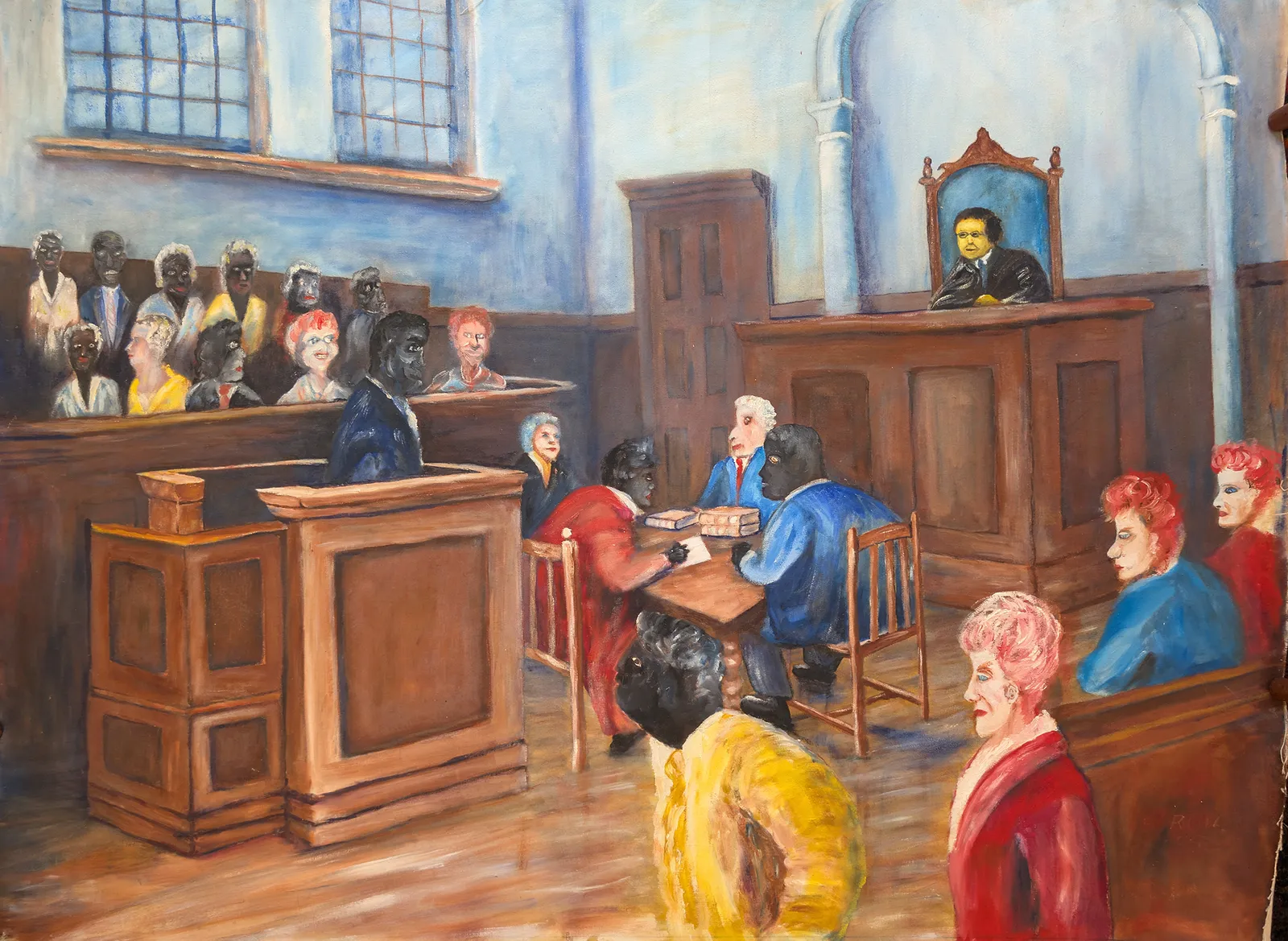 Gordon Syron, Peer Judgement, 94 x 125 cm