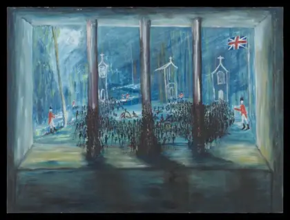 Gordon Syron, Bury the Living II, 1997 - 1998, 91.5 x 122 cm