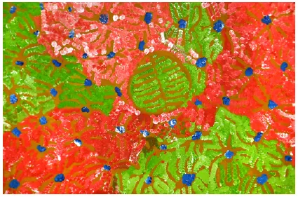 Lorna Naparrula Fencer, Kangaroo Tucker,, 2001, synthetic polymer paint on linen, 99 x 149 cm