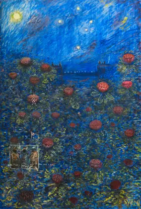 Gordon Syron, The Waratah Forest, 2011, oil on canvas, 205 x 140 cm