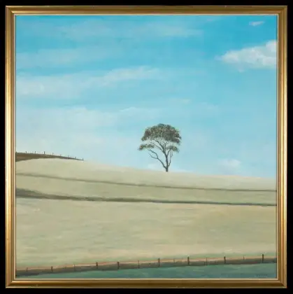 Gordon Syron, Solitary Tree, c. early 1980s, oil on canvas, 102 x 101.8 cm
