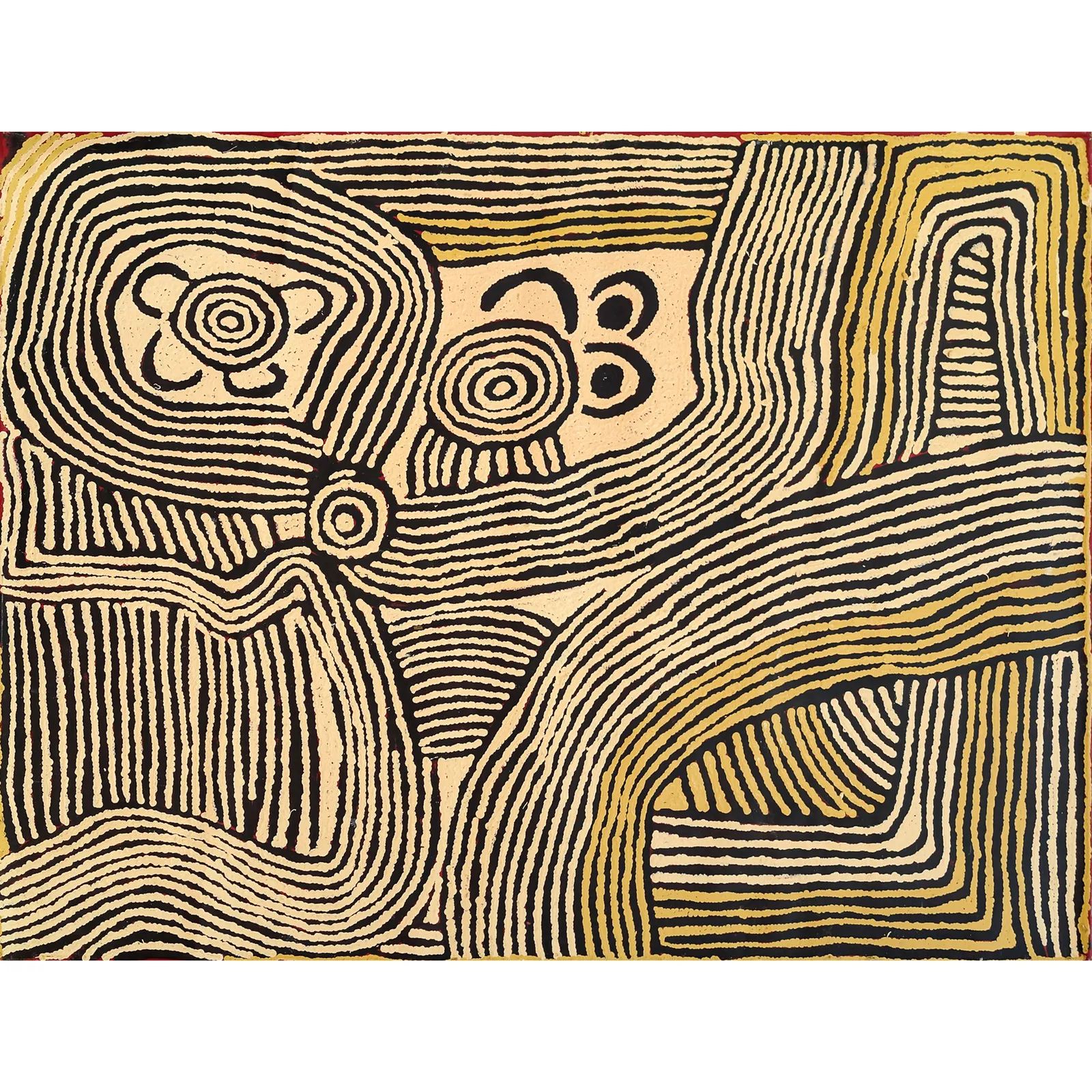 Nancy Ross Nungurrayi, Women's Dreaming, 2003, synthetic polymer paint on Belgian linen, 91 x 120 cm