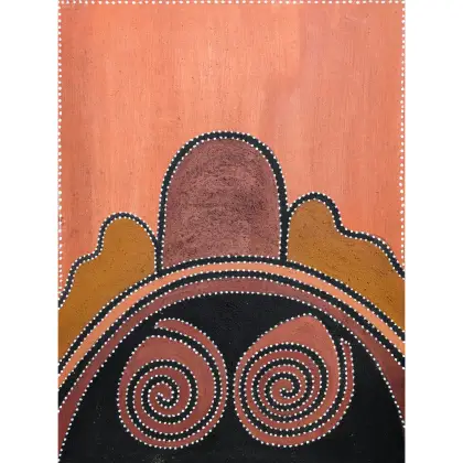 Charlene  Carrington, Texas Downs, 2004, natural earth pigments on canvas, 120 x 90 cm