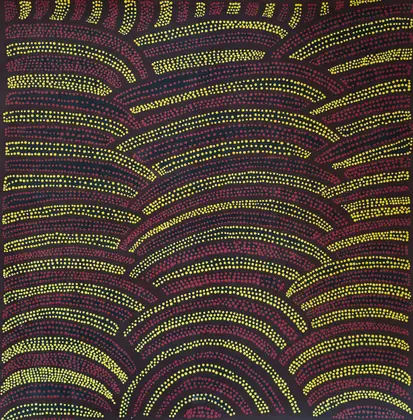 Gloria Tamerre Petyarre, Mountain Devil Lizard Body Paint, 87 x 89 cm