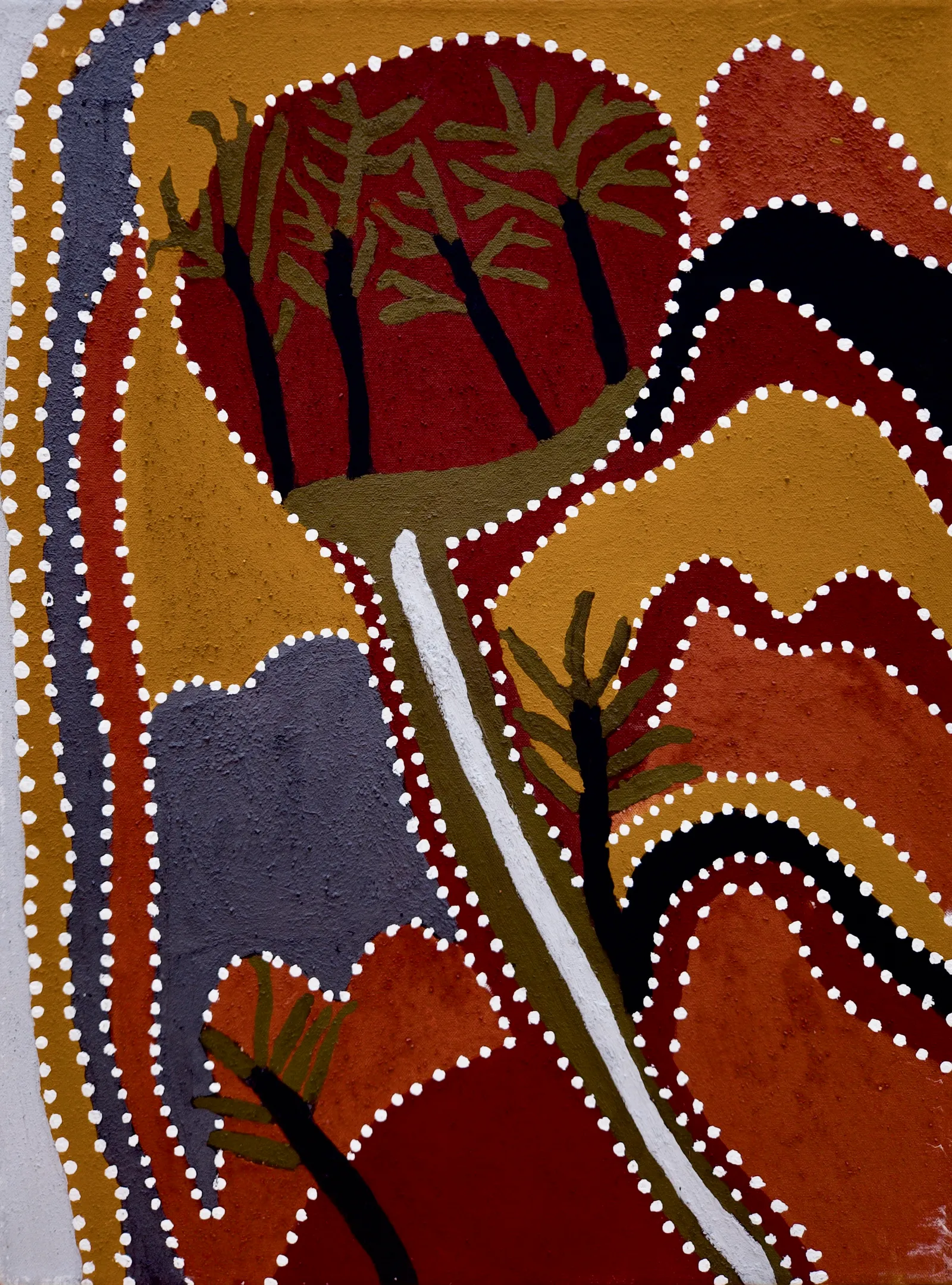 Madigan Thomas, Osmond Valley Spring, 2006, natural earth pigments on canvas, 60 x 45 cm