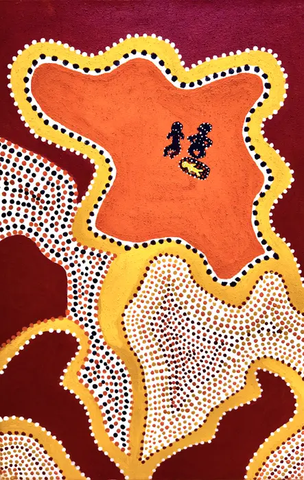 Madigan Thomas, Barangen, 2008, natural earth pigments on canvas, 70 x 45 cm