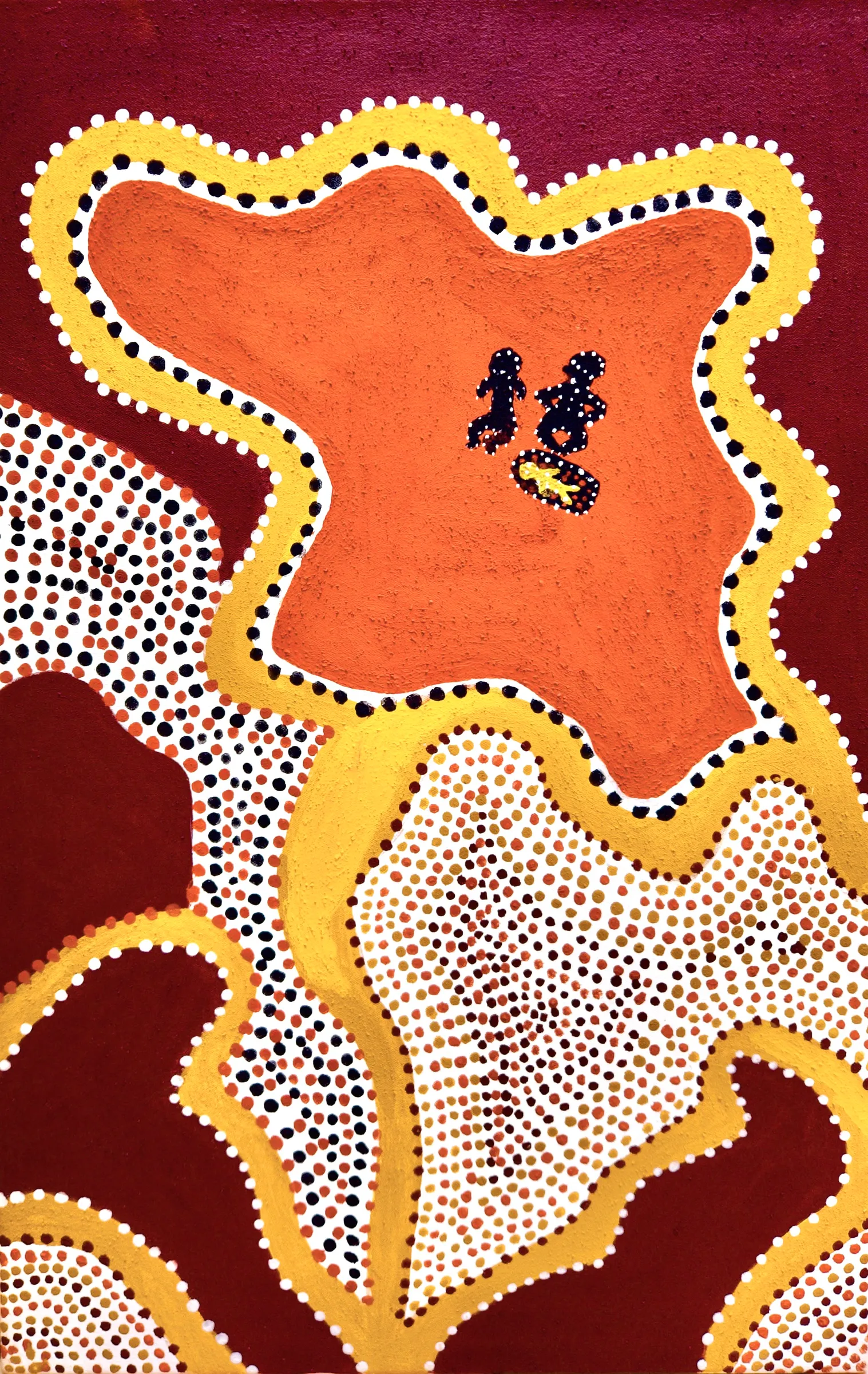 Madigan Thomas, Barangen, 2008, natural earth pigments on canvas, 70 x 45 cm