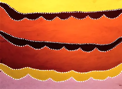 Madigan Thomas, Jurliwal to Jawunarreny, 2009, natural earth pigments on canvas, 80 x 60 cm