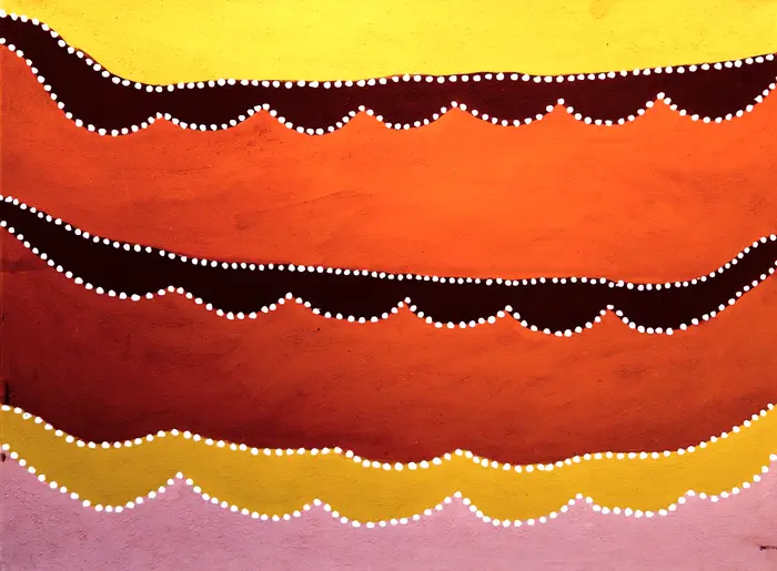 Madigan Thomas, Jurliwal to Jawunarreny, 2009, natural earth pigments on canvas, 80 x 60 cm