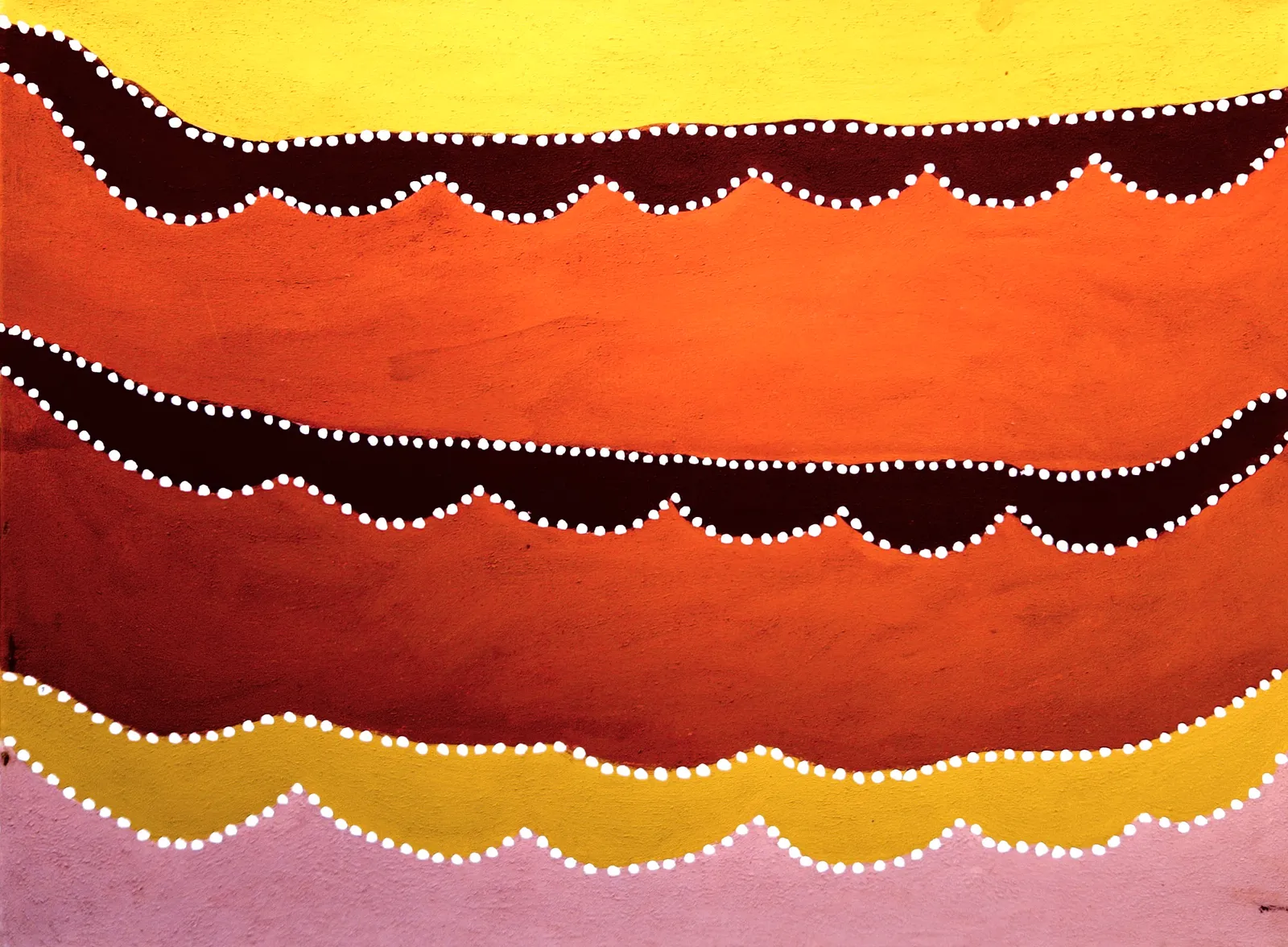 Madigan Thomas, Jurliwal to Jawunarreny, 2009, natural earth pigments on canvas, 80 x 60 cm