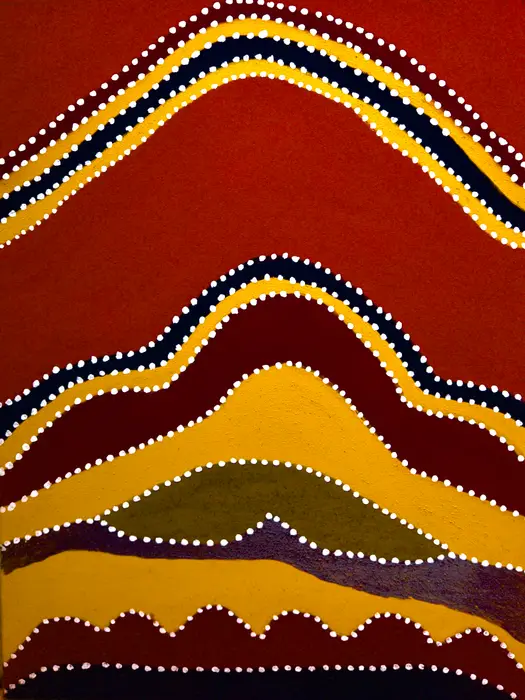 Madigan Thomas, Flat Rock, 2009, natural earth pigments on canvas, 80 x 60 cm