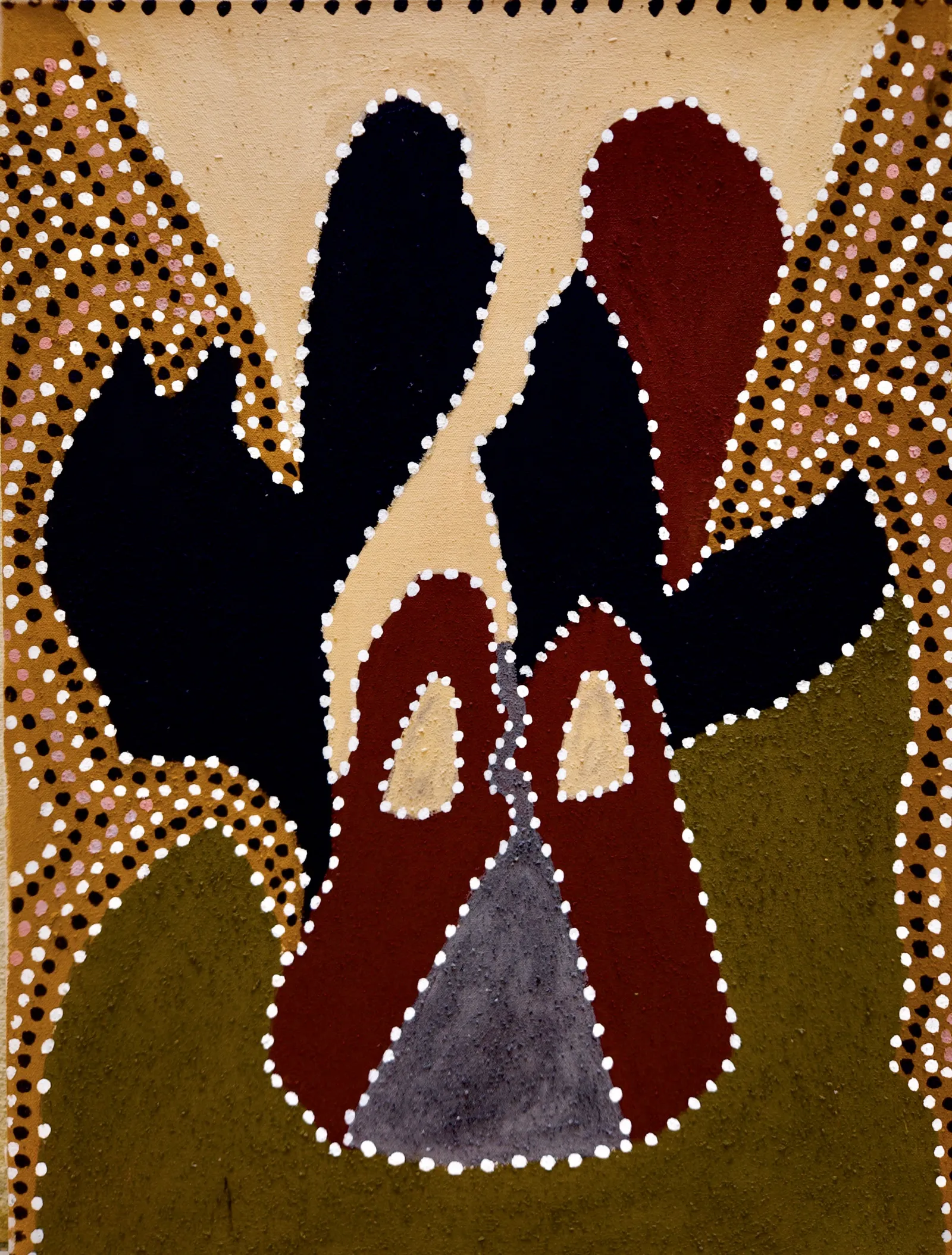 Madigan Thomas, Nunbinyn Spring, 2001, natural earth pigments on canvas, 60 x 45 cm