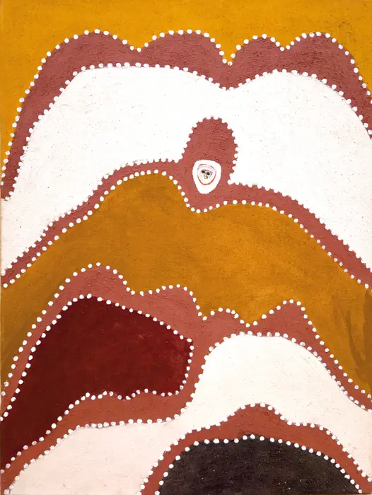 Madigan Thomas, Gurranji, 2007, natural earth pigments on canvas, 80 x 60 cm