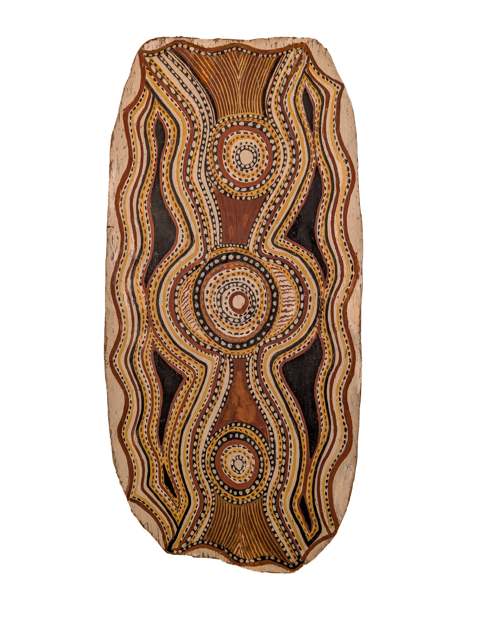 natural earth pigments on bark