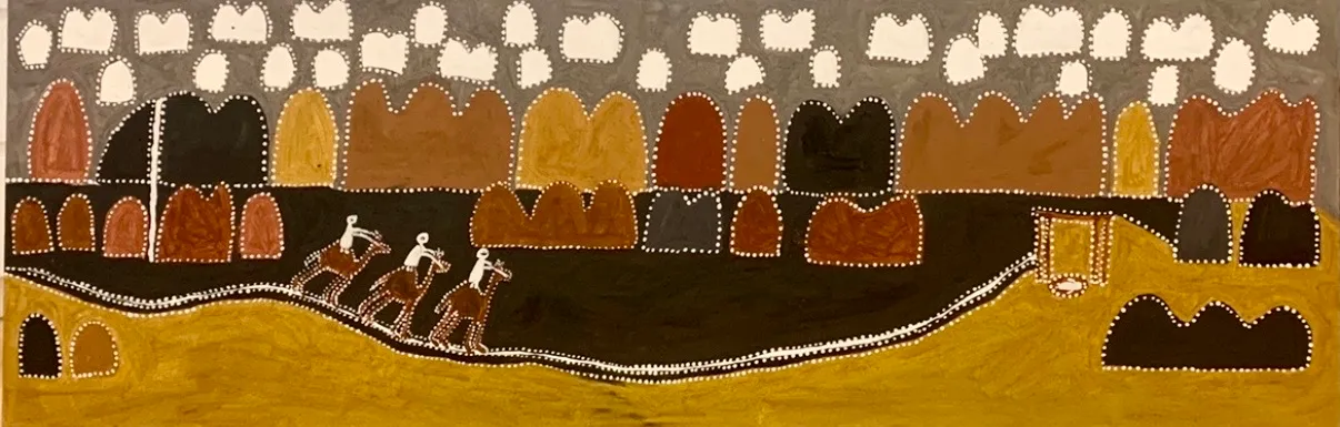 Queenie Nakarra McKenzie, Three Wise Men, 1995, 50 x 130